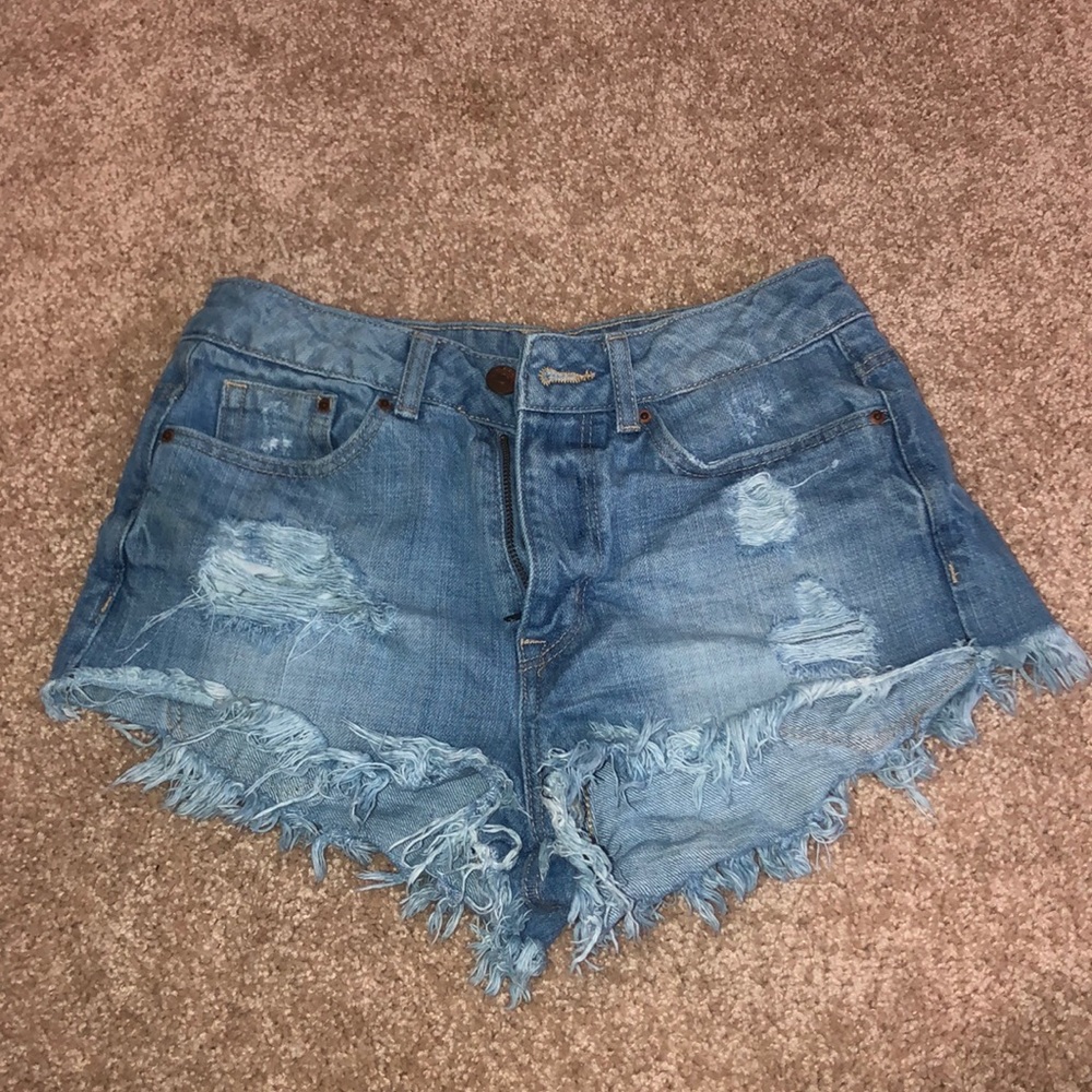 Denim shorts